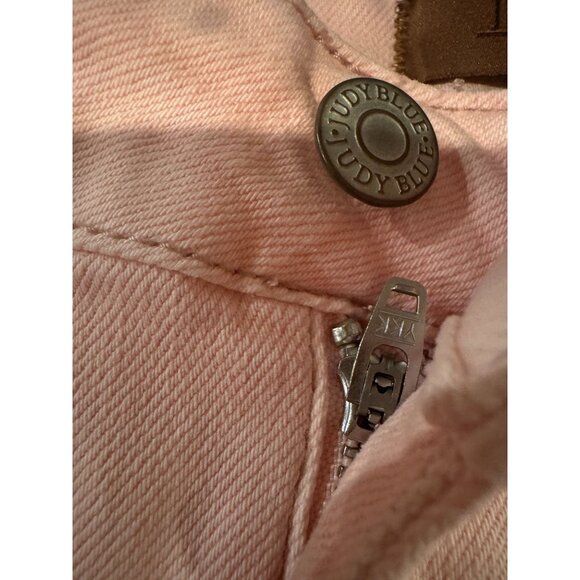 Judy Blue Wide Leg Distressed Jeans |‎ Baby Pink | Size 16W - Picture 15 of 16